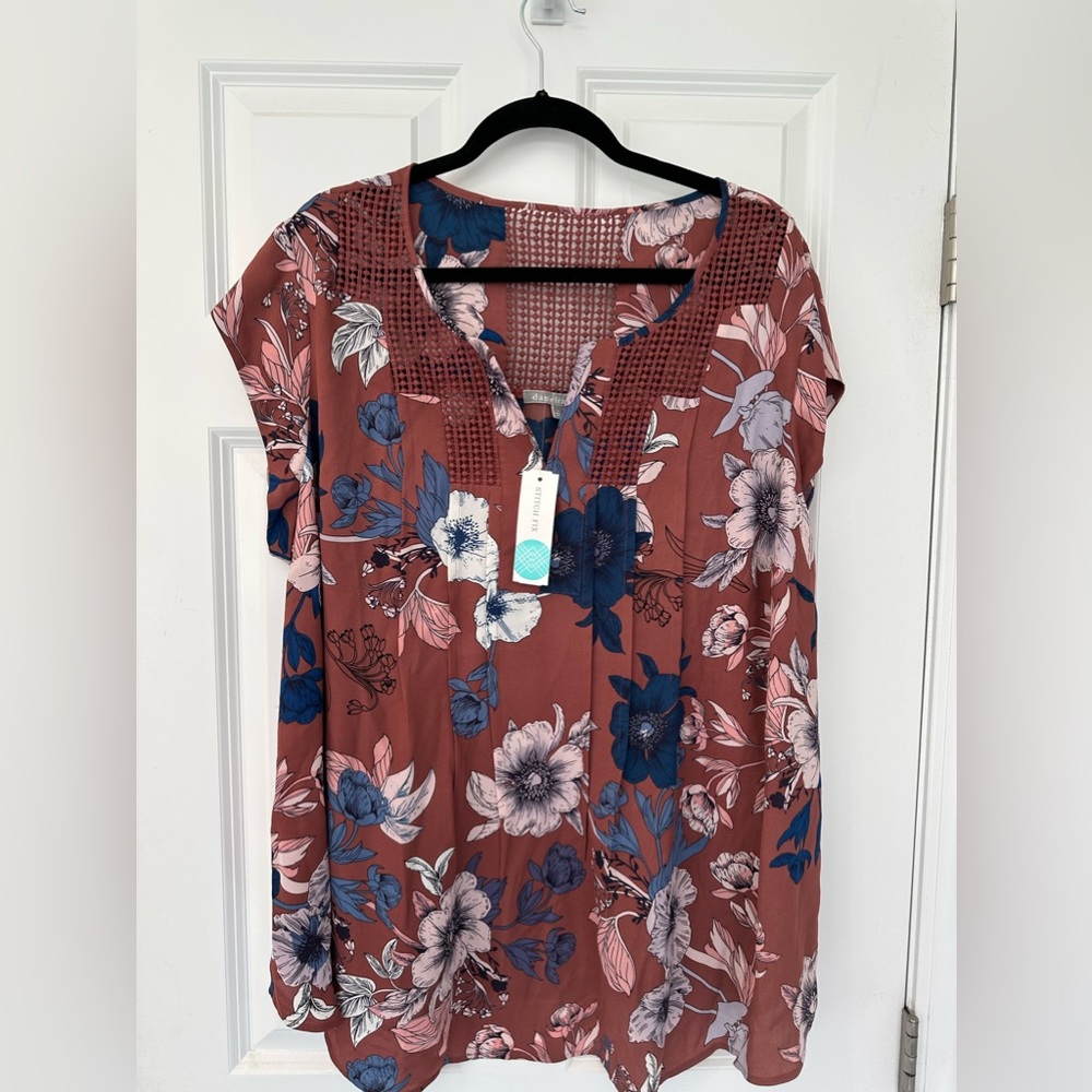 3X Daniel Rainn Blouse Plus Size